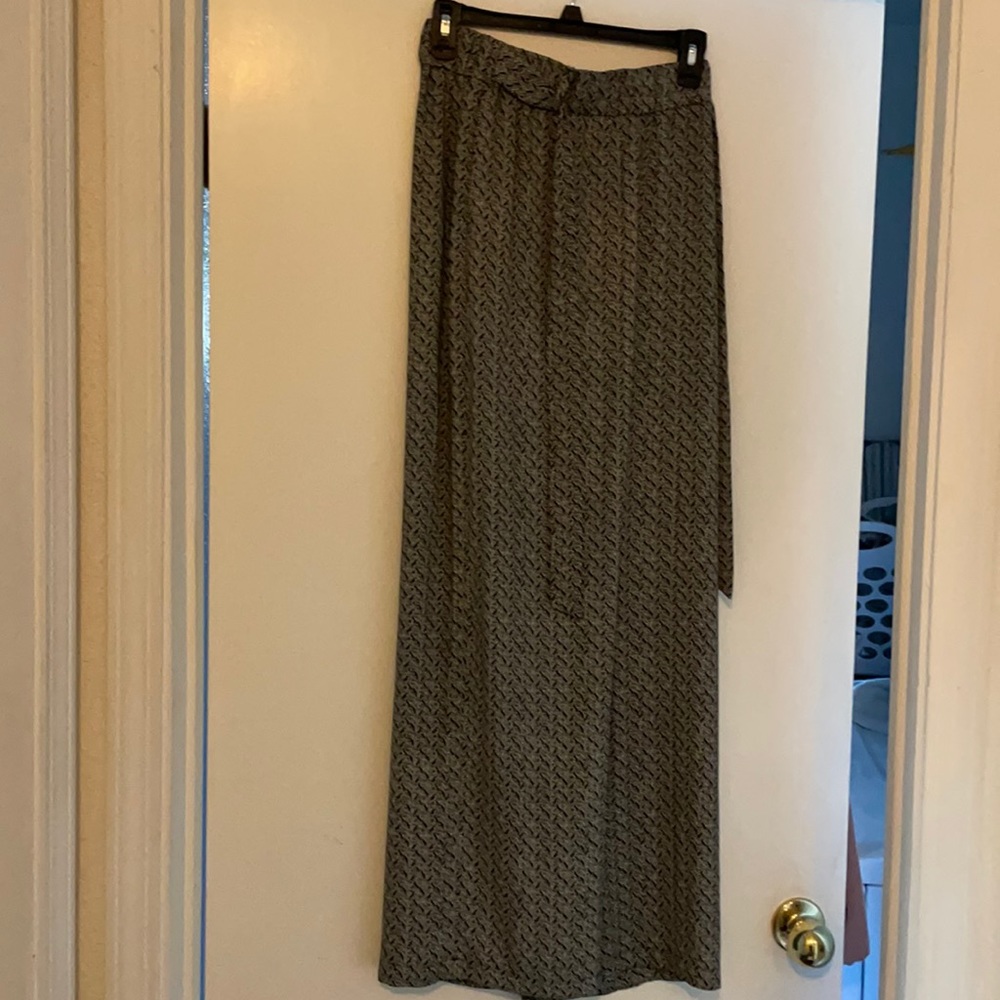 Wide Leg Patterned Pants